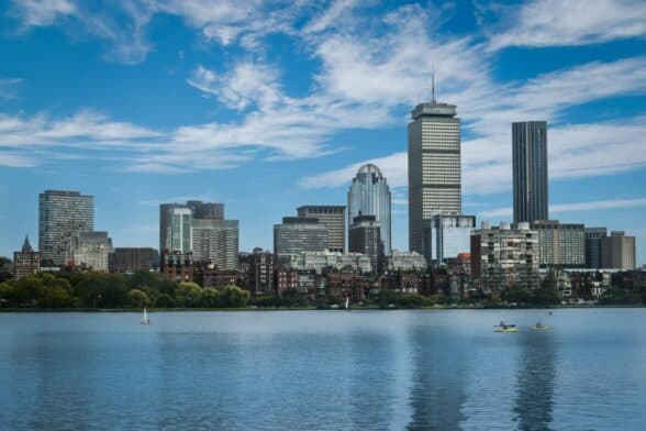 Image showing the downtown Boston skyline