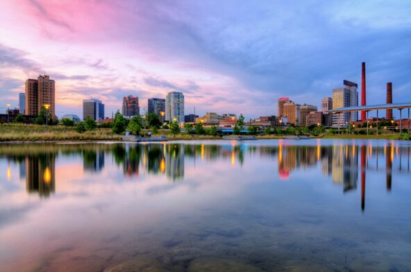 Image showing a waterfront display of Birmingham, Alabama