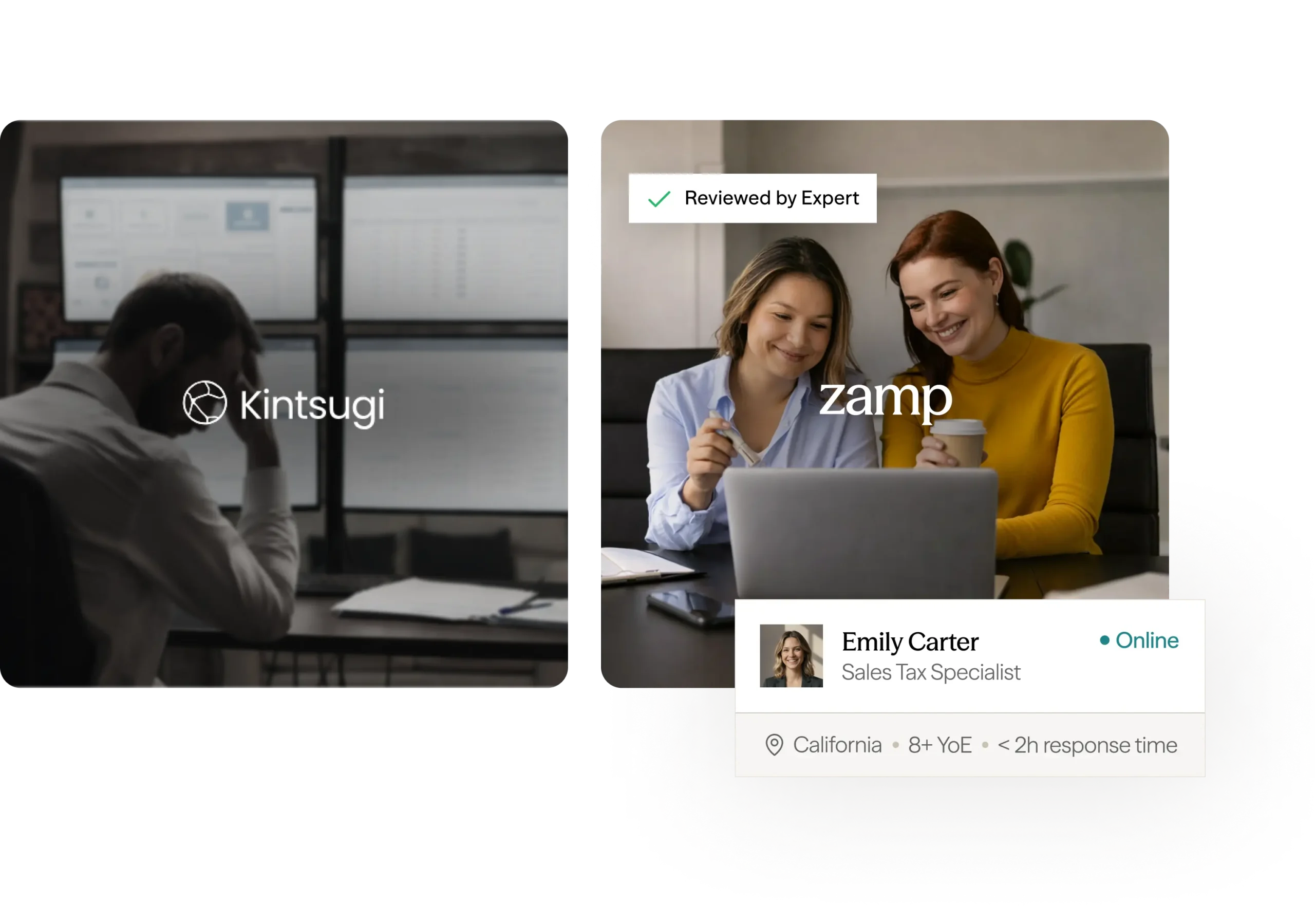 Zamp sales tax dashboard screenshot
